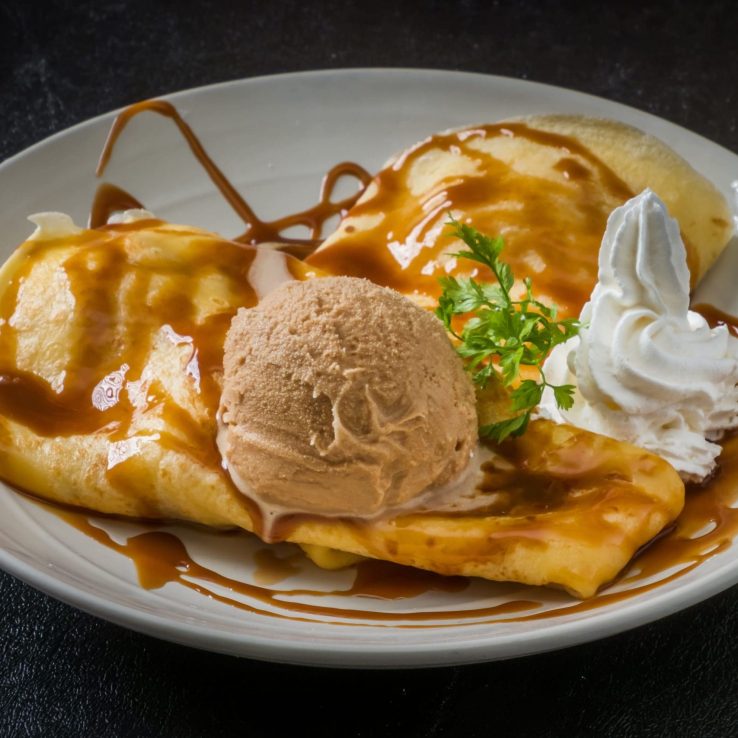 crepe avec glace